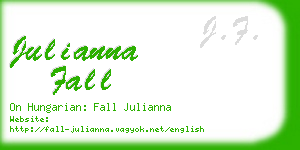 julianna fall business card